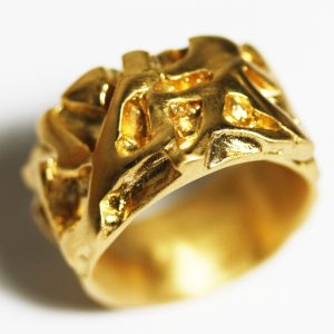 Mangrove Ring Brass 24K Gold Plated Medium