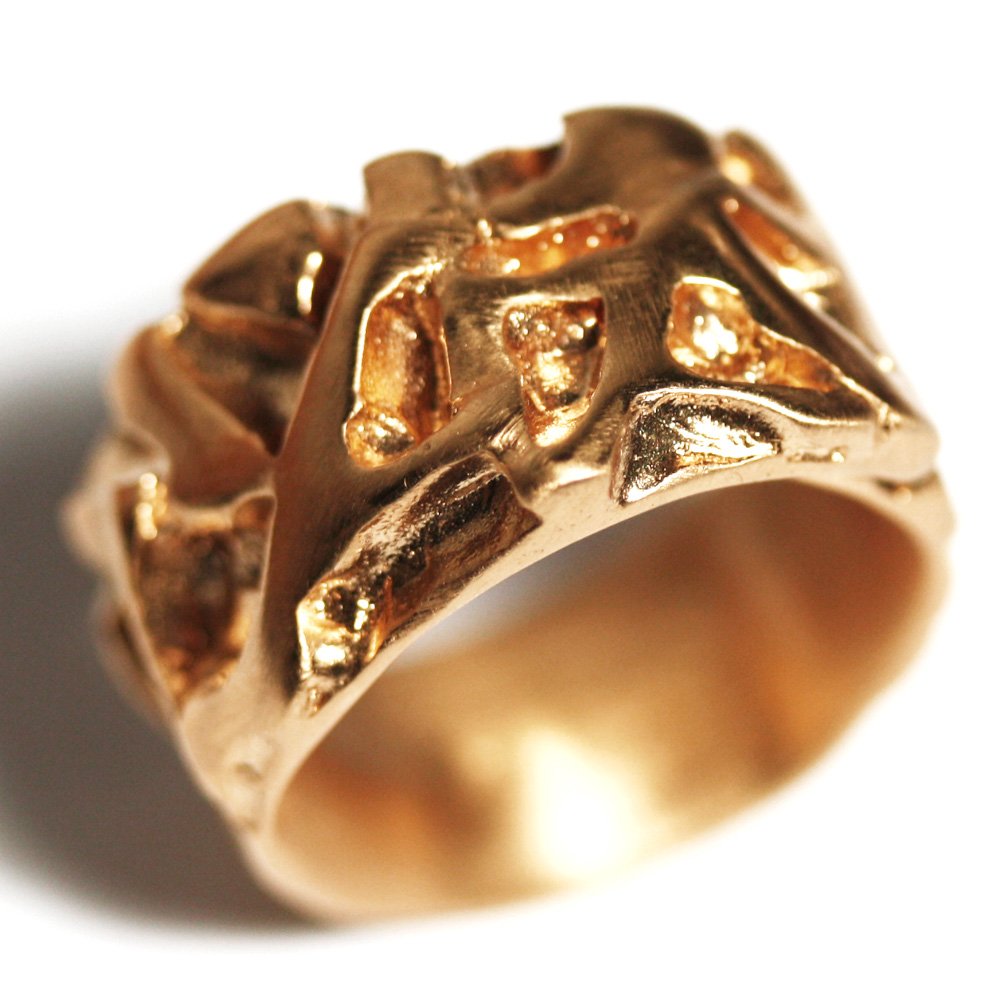 Mangrove Ring Sterling 24K Rose gold plated Medium